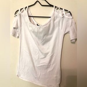 New white blouse with Strappy shoulder